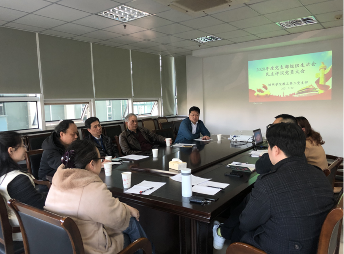 继网学院教工二支部召开组织生活会及民主评议党员工作会议 